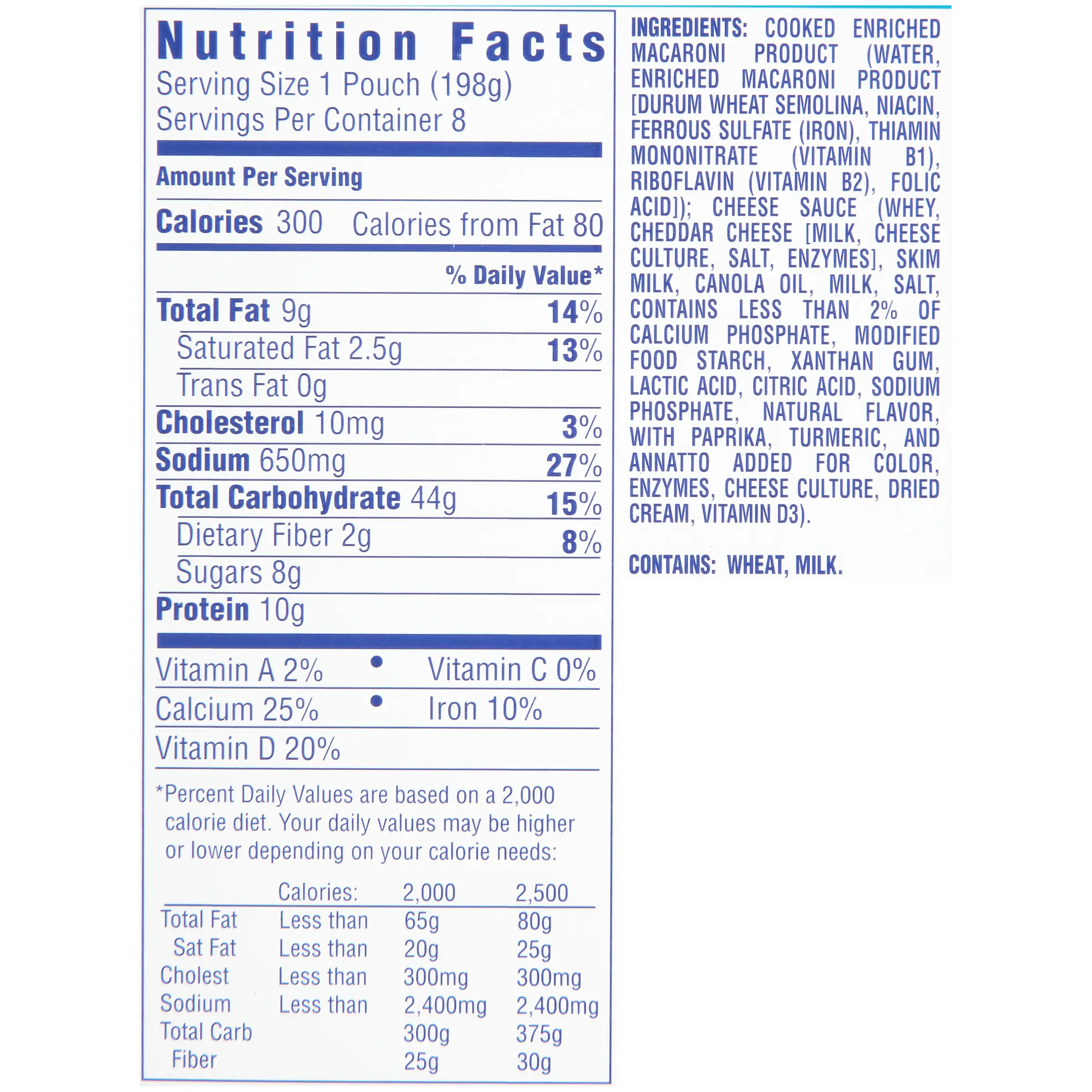 33 Velveeta Mac And Cheese Nutrition Facts Label