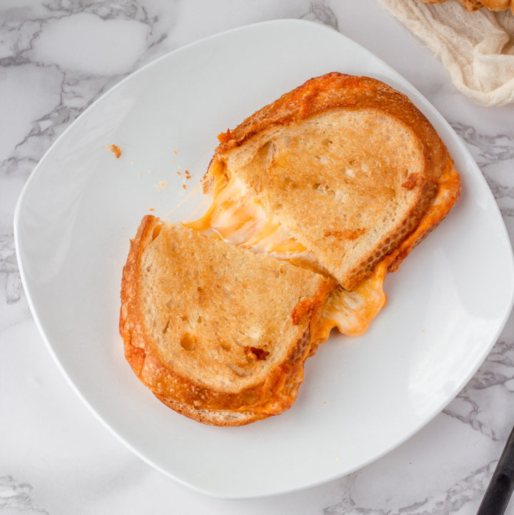 AIR FRYER GRILLED CHEESE WITH MAYO