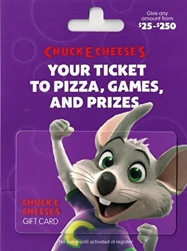 Amazon.com: Chuck E. Cheese Gift Card $50 : Gift Cards