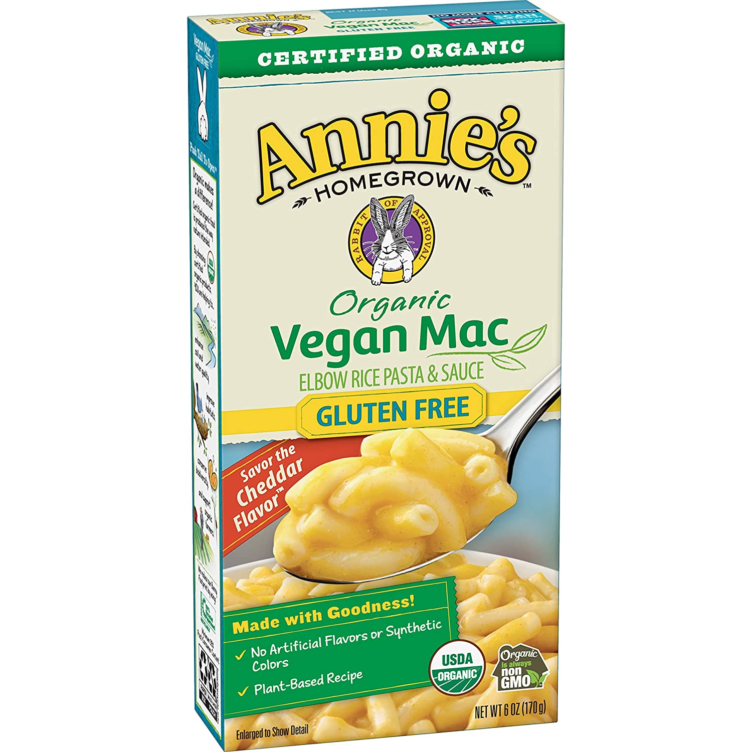 Annies Organic Vegan Macaroni and Cheese Elbows &  Creamy ...