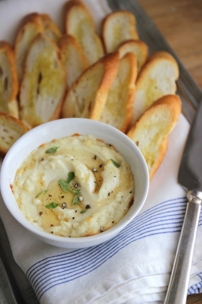 Baked Goat Cheese with Honey