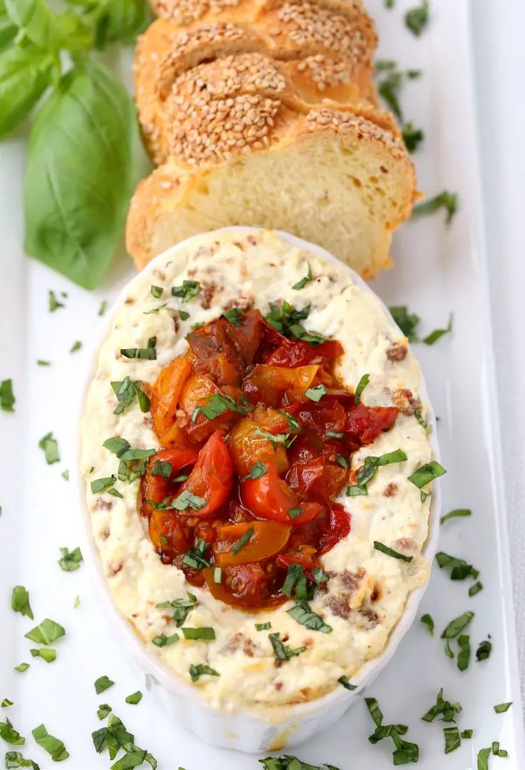 Baked Ricotta with Sausage and Cheese is one of our ...