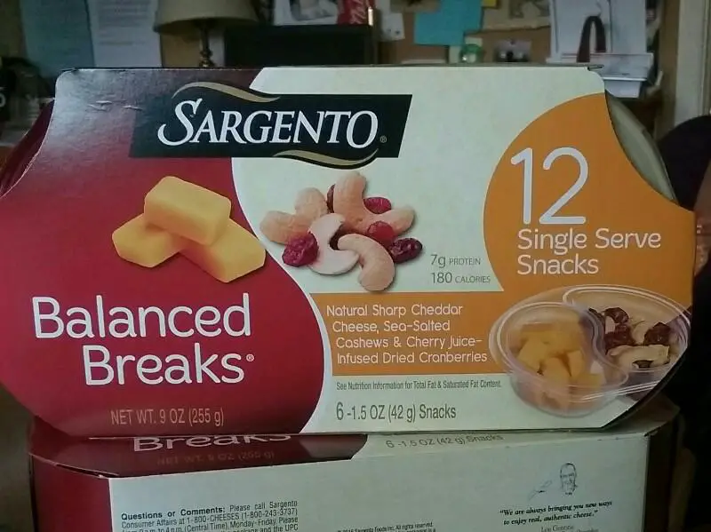 Balanced Breaks, Natural Sharp Cheddar Cheese with Cashews ...