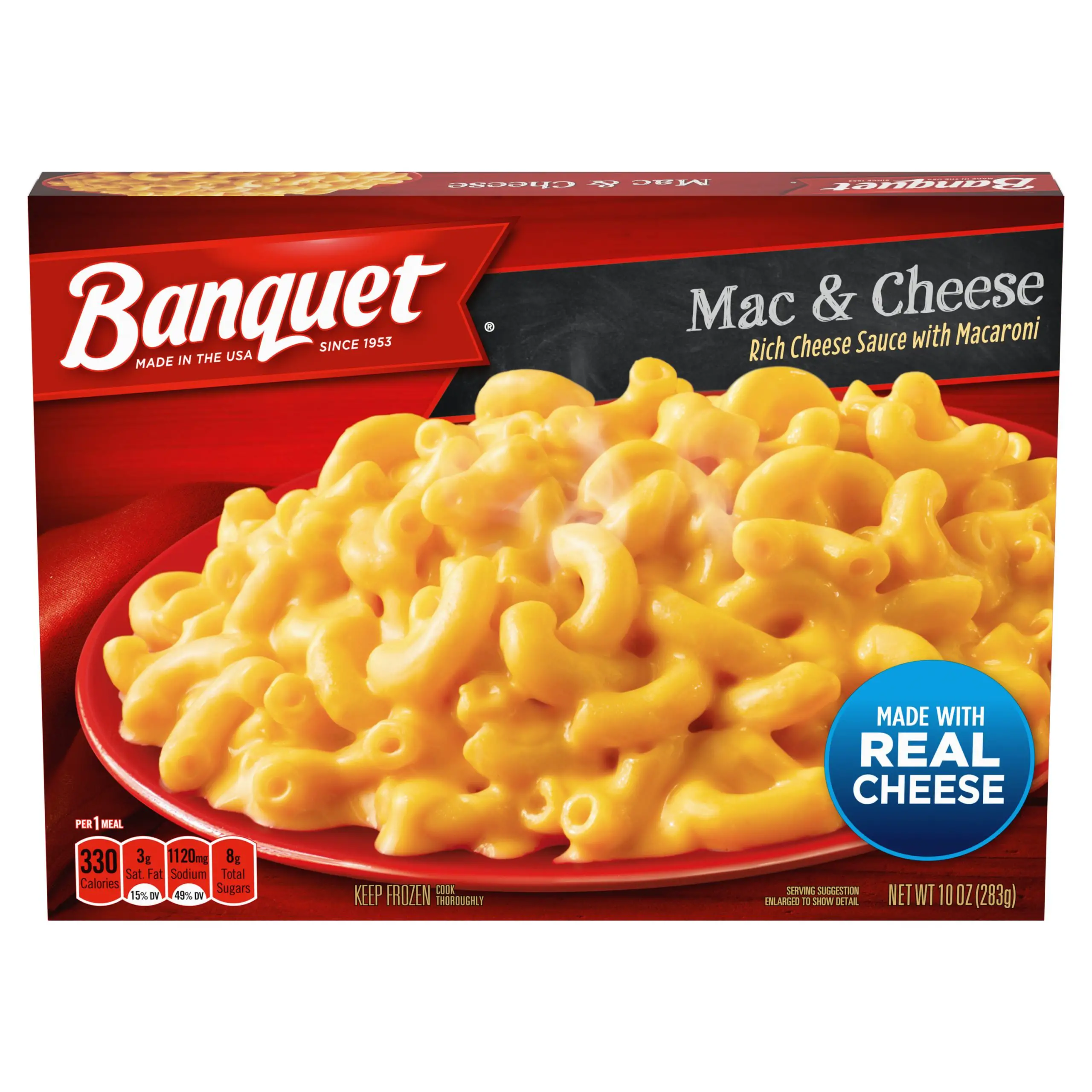 Banquet Mac and Cheese Frozen Single Serve Meal, 10 Ounce