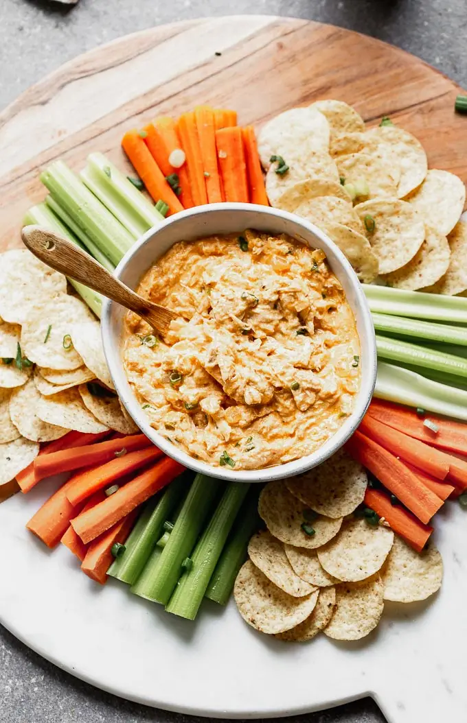 Buffalo Chicken Dip (Without cream cheese!)