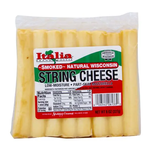Buy Italia Smoked String Mozzarella Cheese 227g Online ...