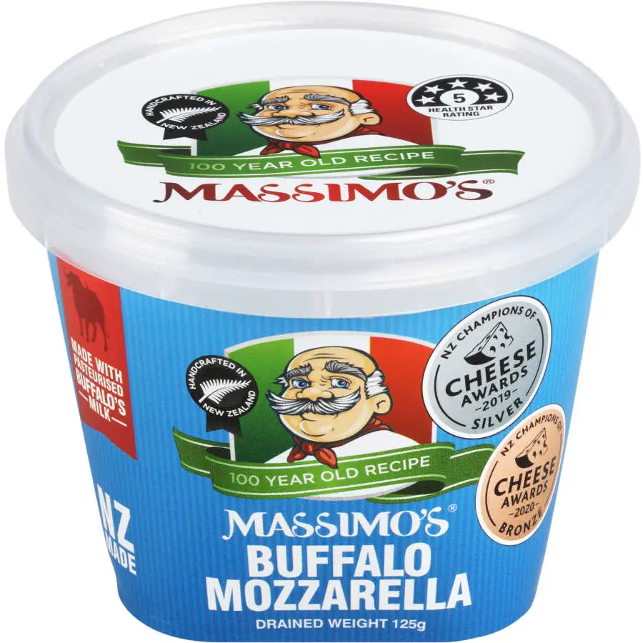 Buy massimos fresh cheese buffalo mozzarella 125g online at countdown.co.nz