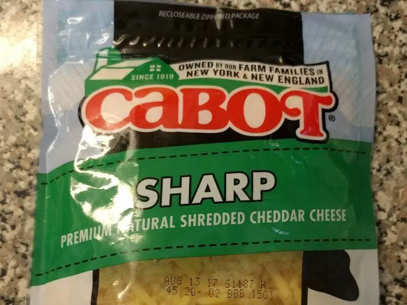 Cabot, Vermont Sharp Cheddar Cheese Nutrition Facts
