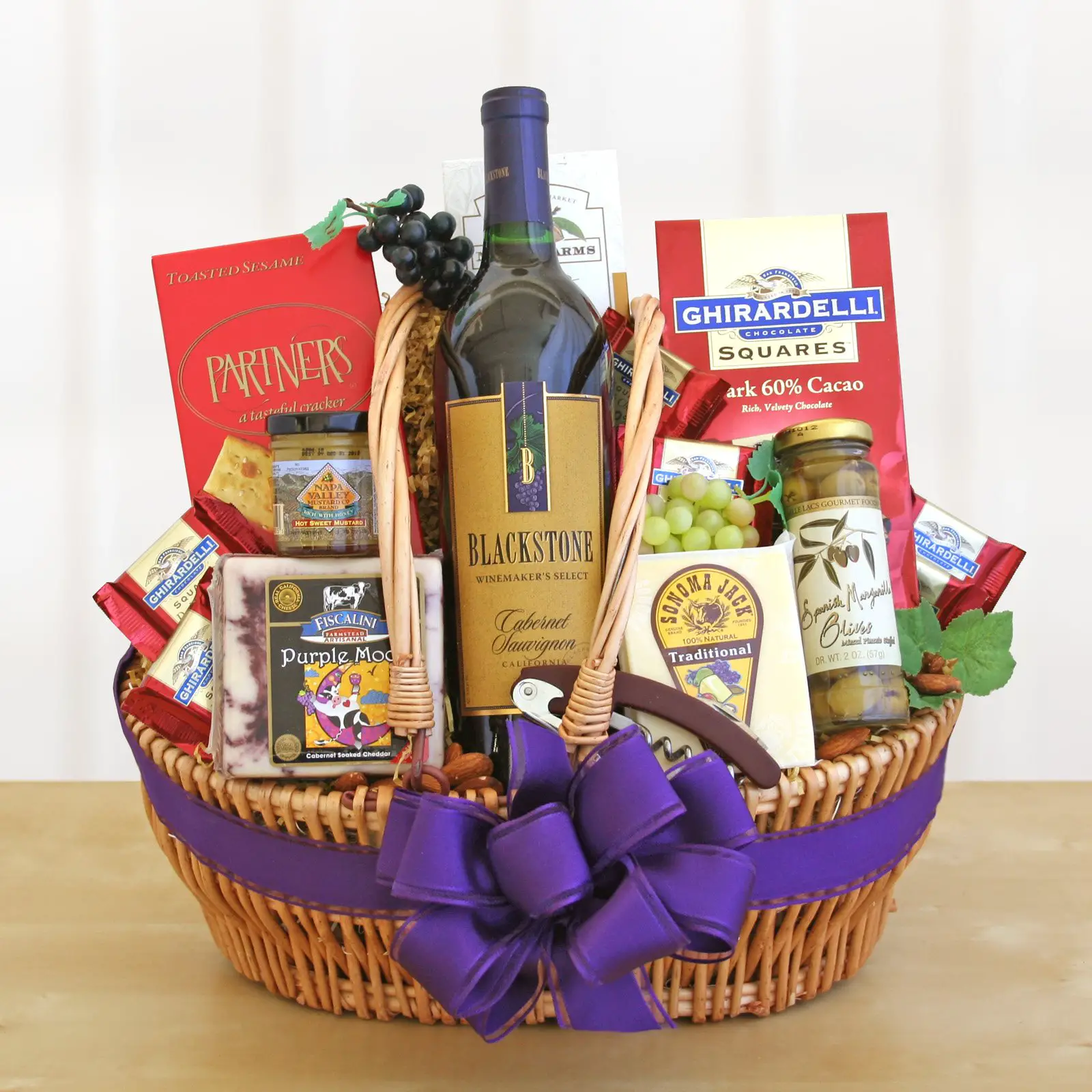 California Wine and Cheese Gift Basket at Hayneedle
