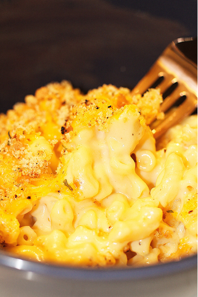 Cheddar and Brie Baked Mac and Cheese
