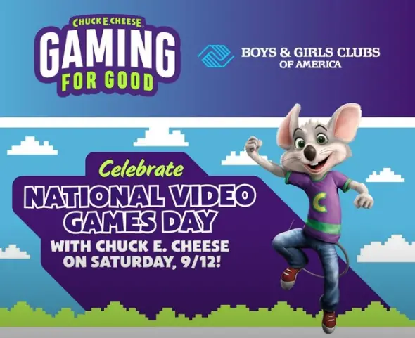 Chuck E. Cheese Celebrating National Video Games Day With ...