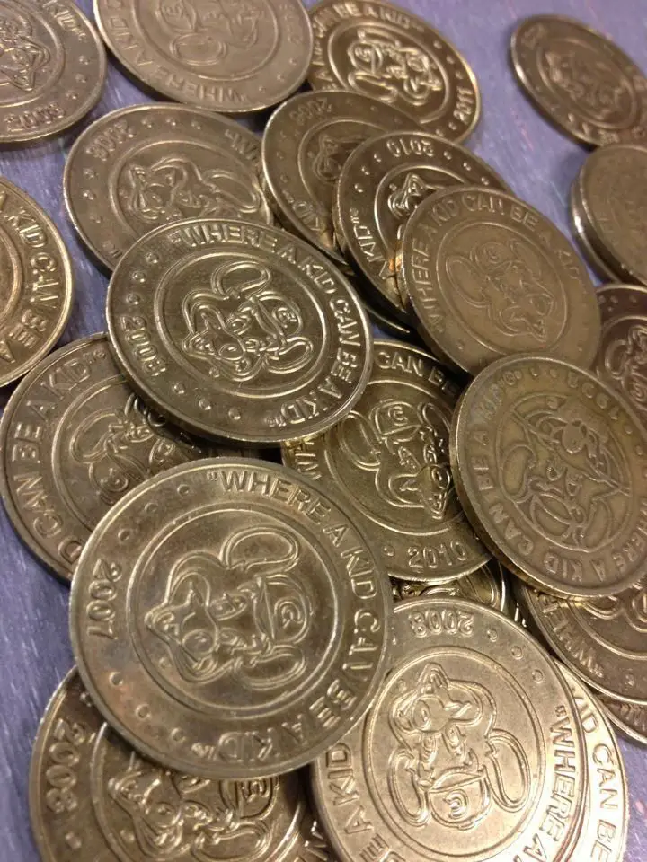 Chuck E. Cheese tokens