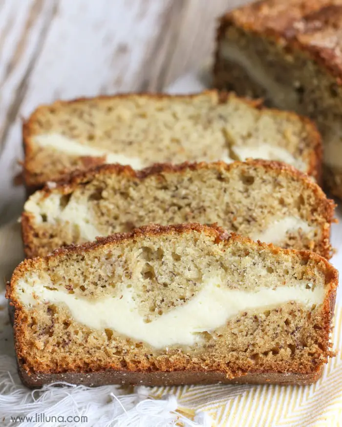 Cream Cheese Filled Banana Bread {Simple &  Delicious ...