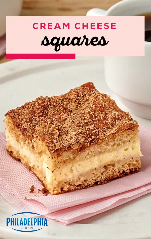 Cream Cheese Squares  The best part about this fun dessert is that you ...