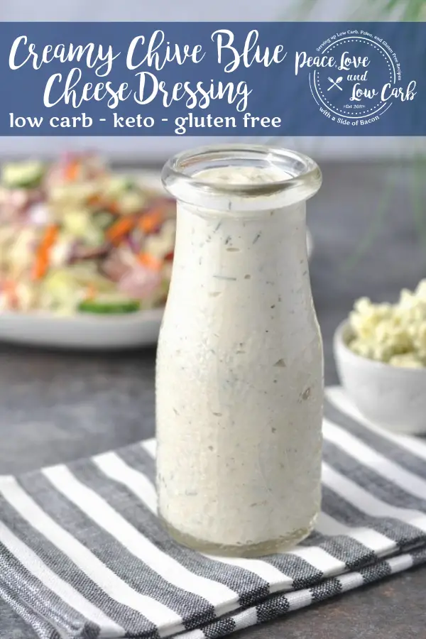 Creamy Chive Keto Blue Cheese Dressing
