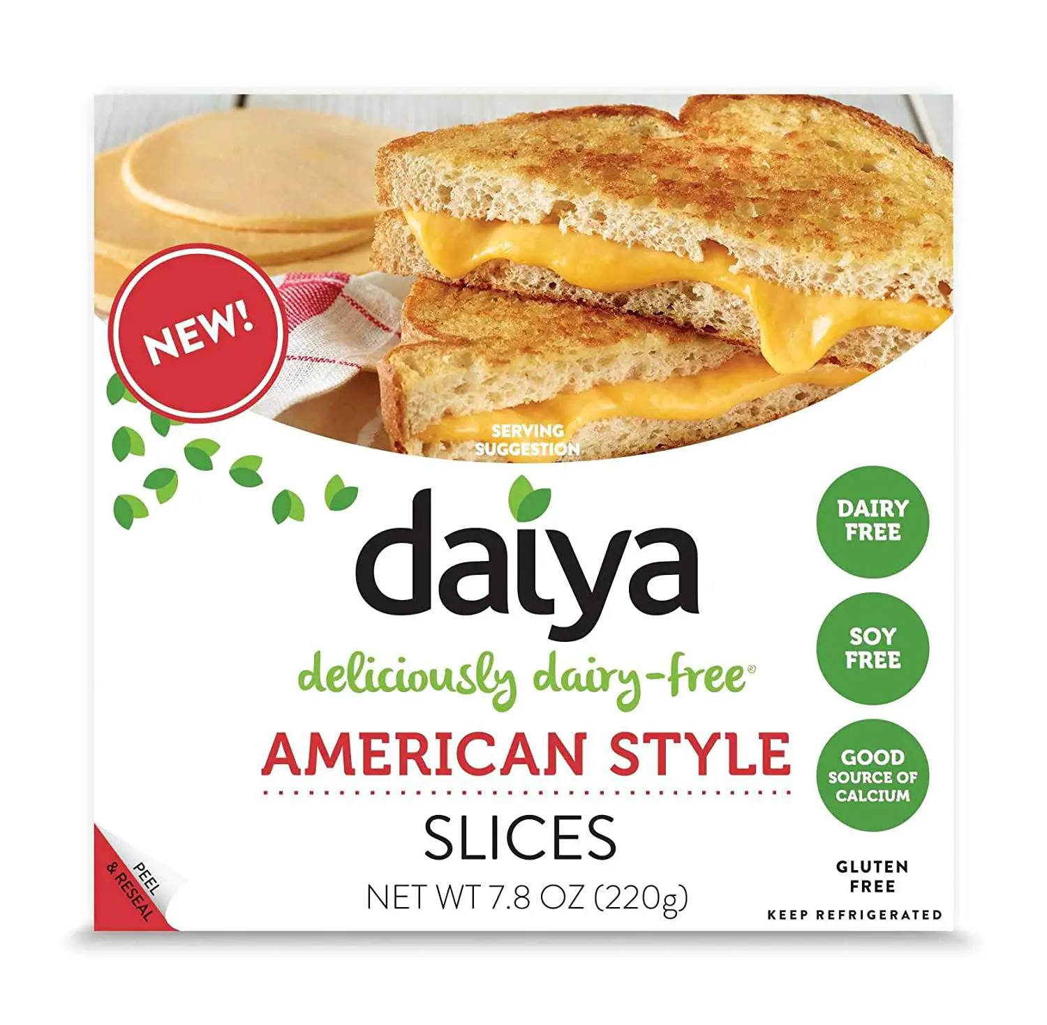 DAIYA American Style Cheese Slices, 7.80 oz: Amazon.com: Grocery ...