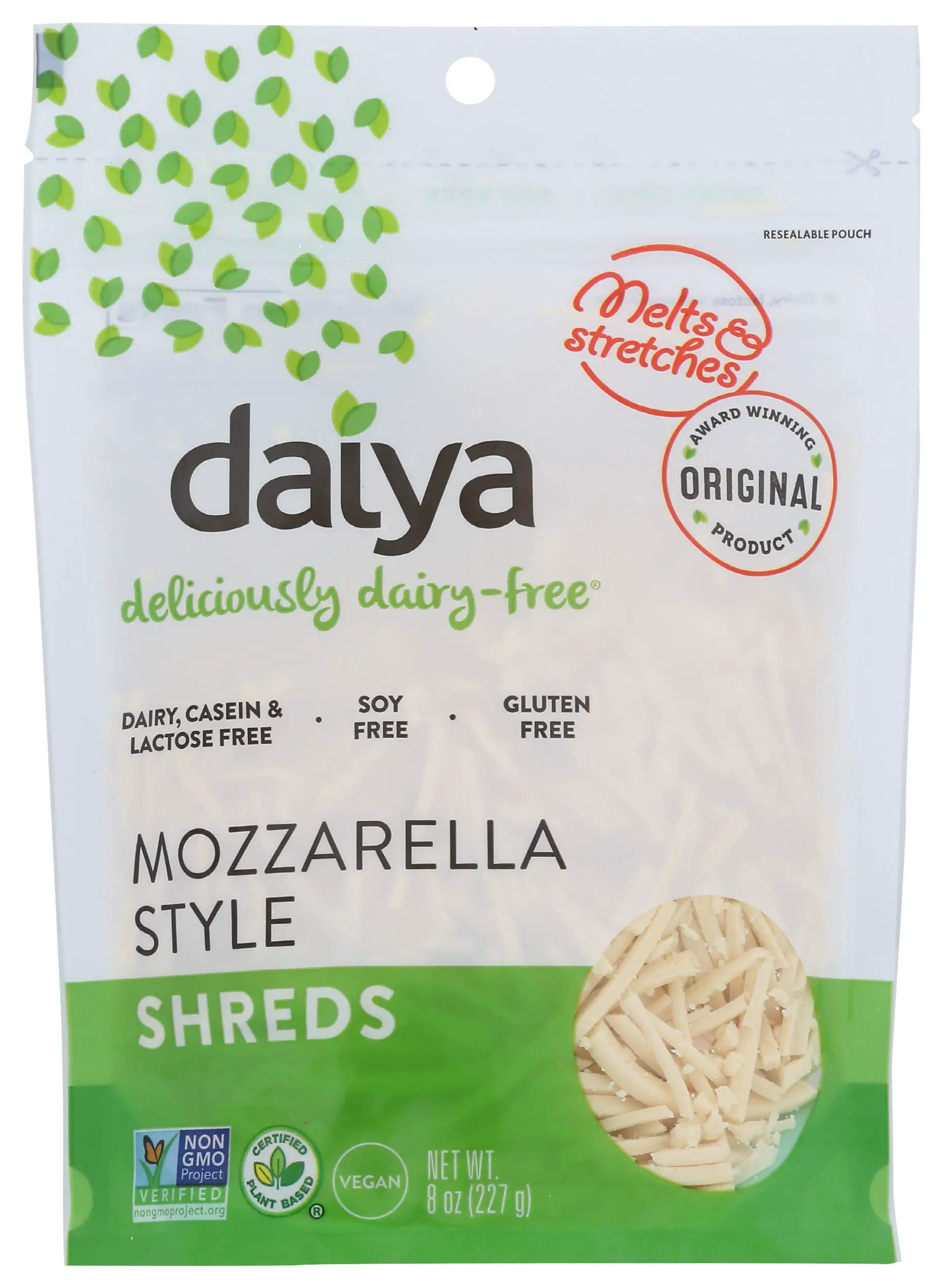 Daiya Dairy Free Cheese Shreds, Mozzarella, 8 oz