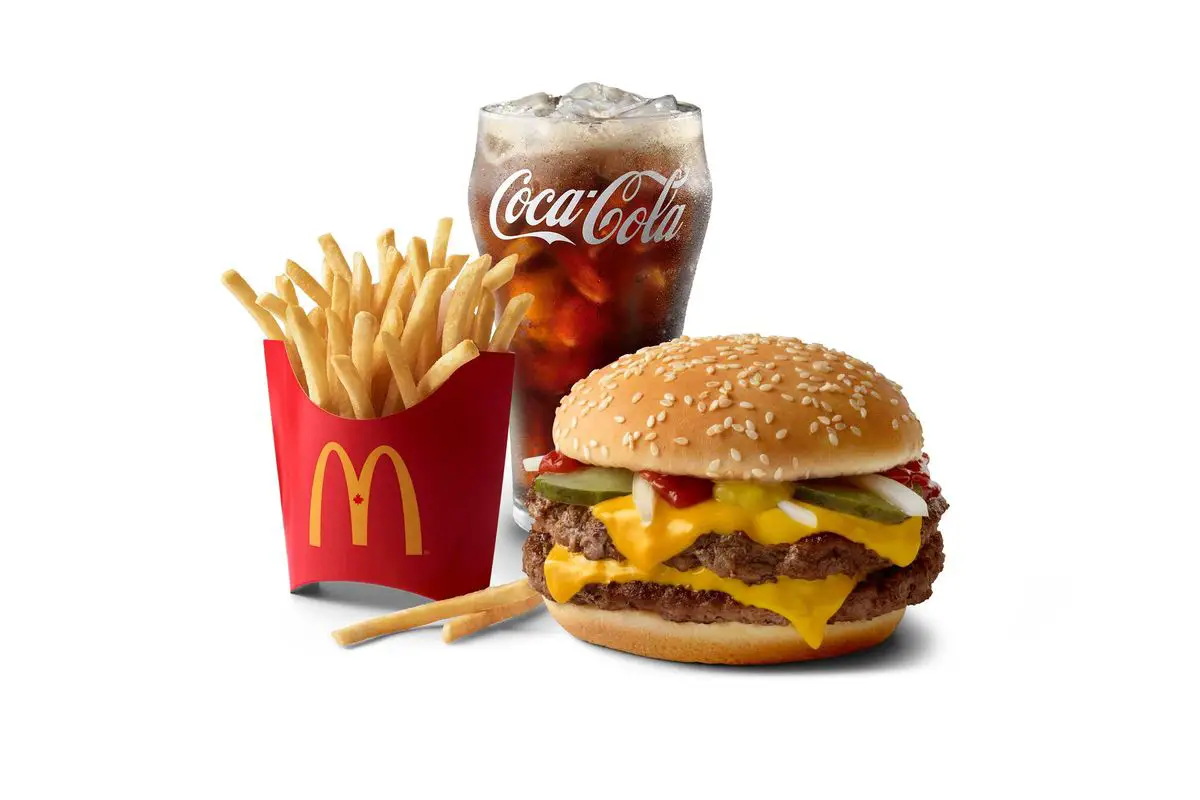 Double Quarter Pounder With Cheese Medium Meal Price ...