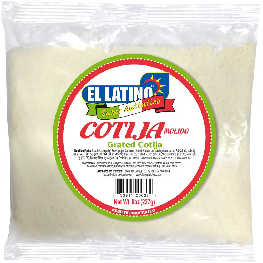 El Latino Grated Cotija Cheese, 8 Oz.
