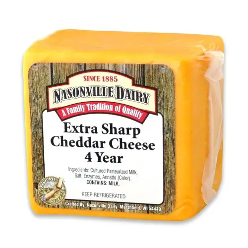 Extra Sharp Cheddar Cheese Aged 4 Years