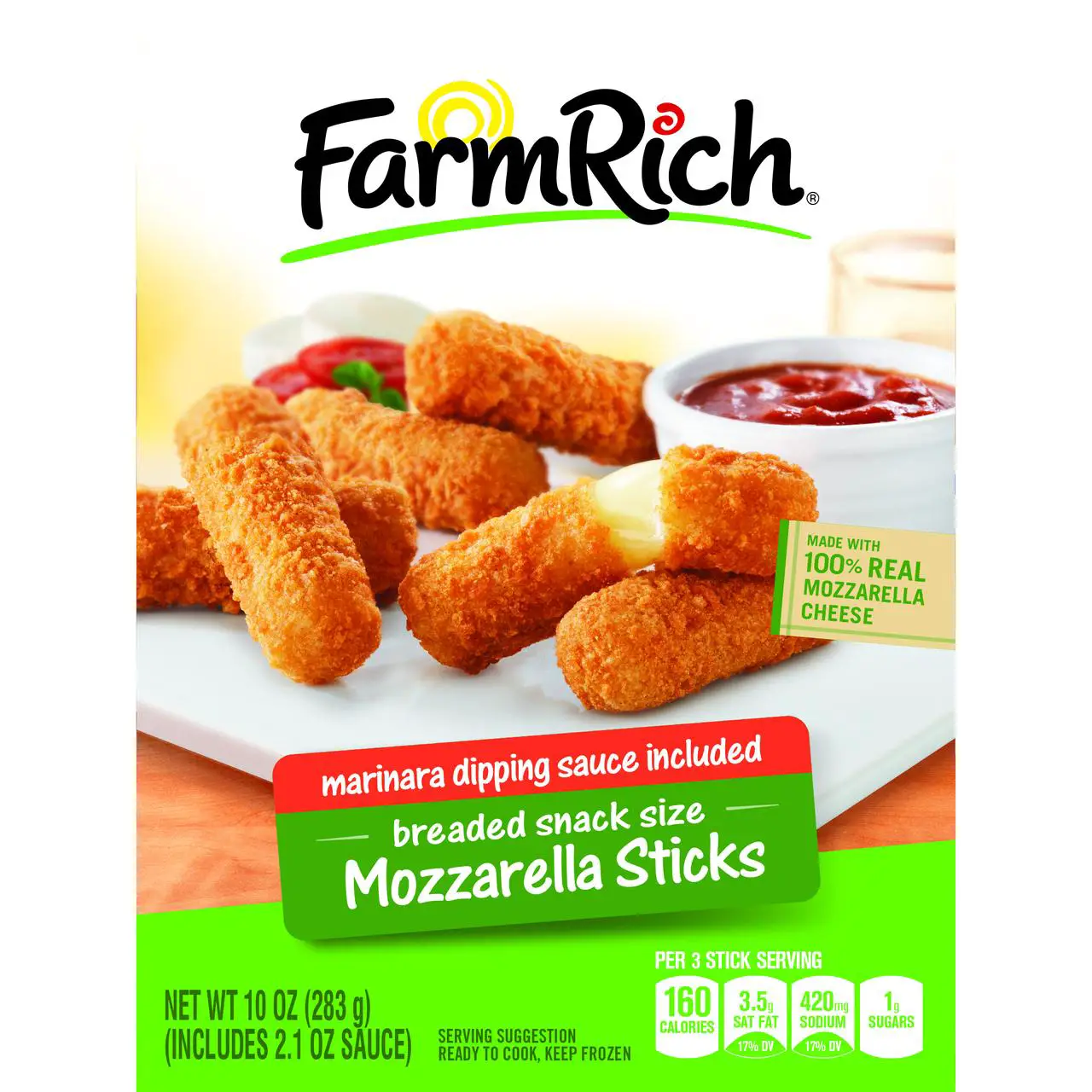Farm Rich Mozzarella Sticks Nutrition Information See More on ...