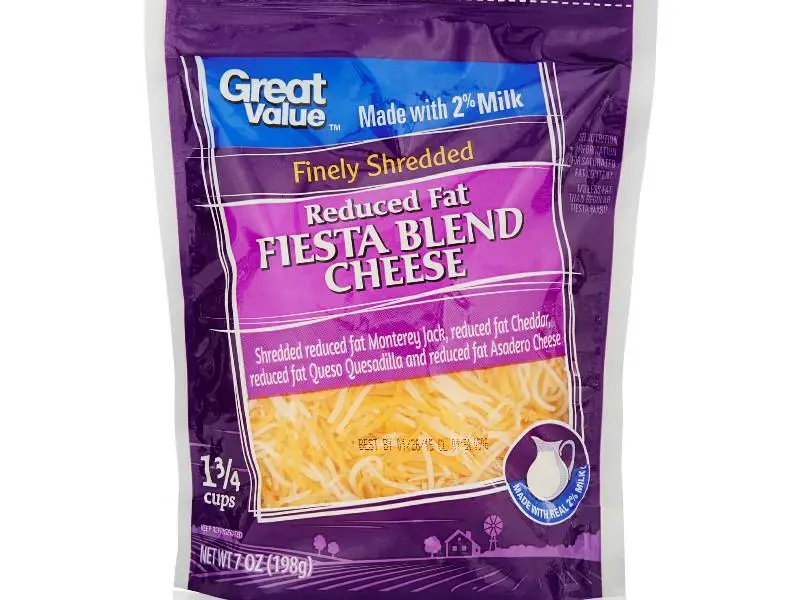 Finely Shredded Mild Cheddar cheese Nutrition Facts