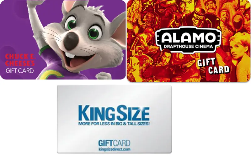 Free: GIFTCARD LOT $80.58 TOTAL GIFT CARD AMOUNT CHUCK E ...