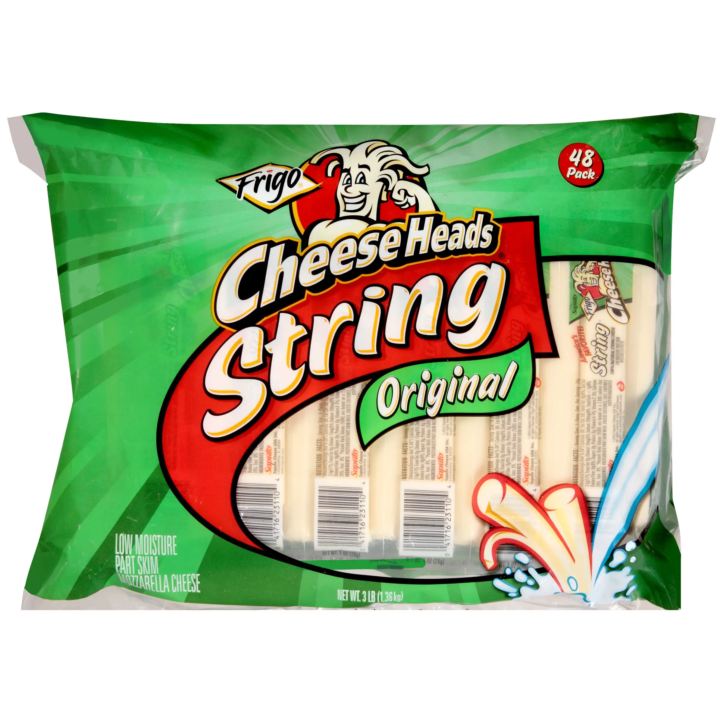 Frigo® Cheese Heads® Original String Cheese 48 ct Bag