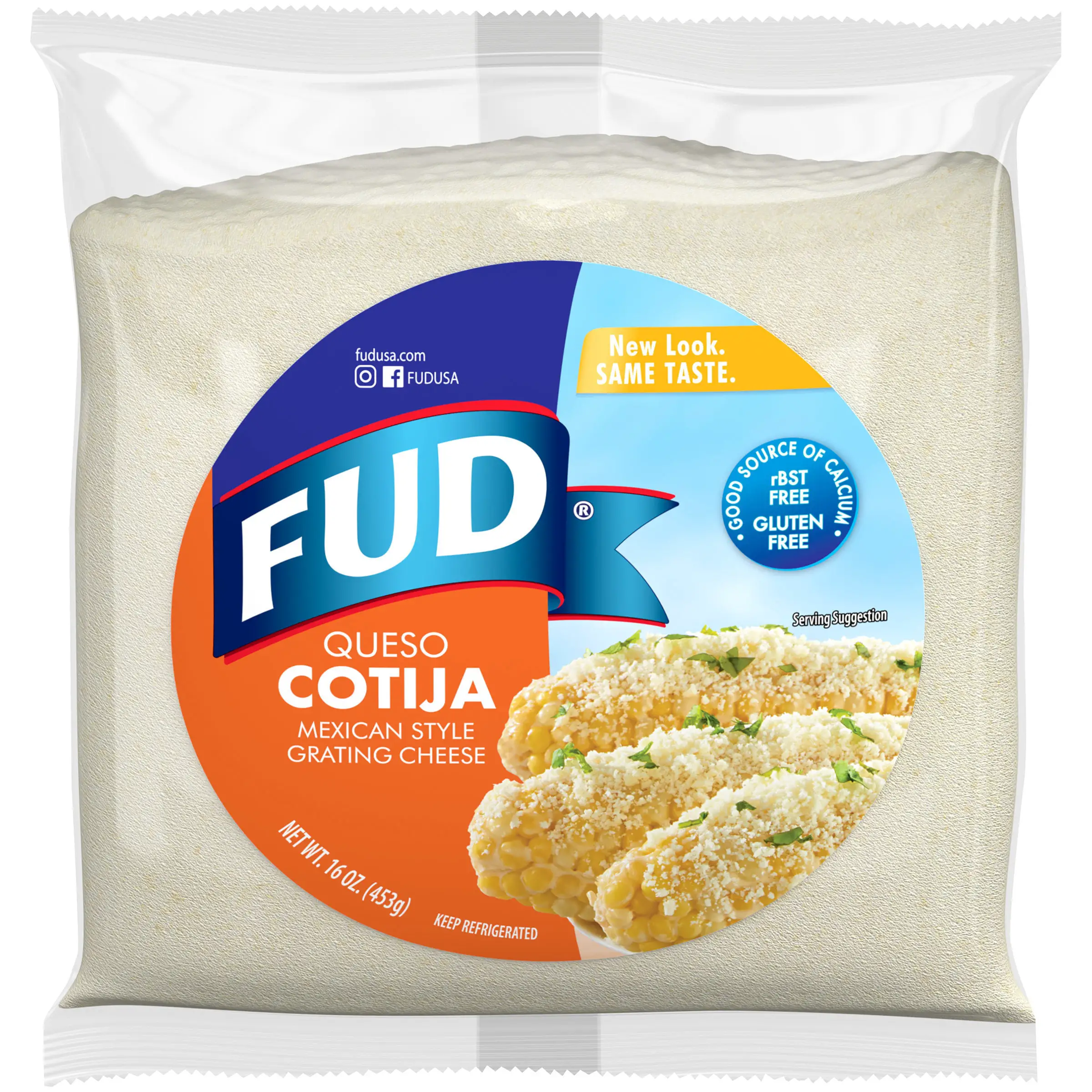 FUD® Queso Cotija Mexican Style Grating Cheese 16 oz. Bag