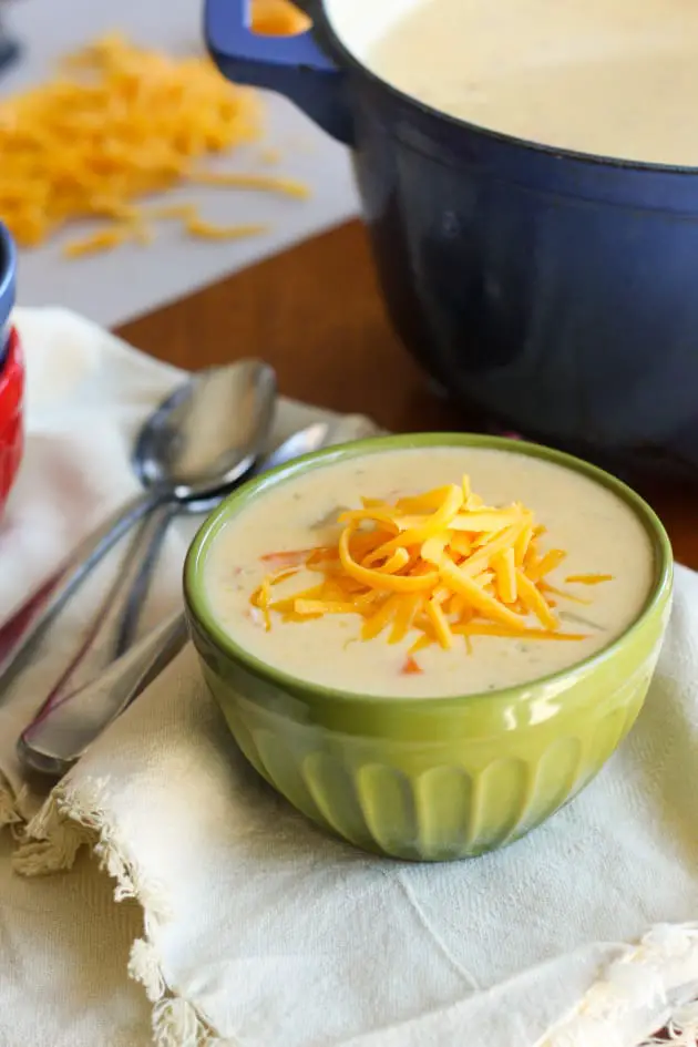 Gluten Free Cheddar Cheese Soup with Ham