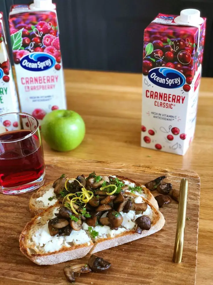 Goats Cheese Sourdough Toast with Herby Mushrooms