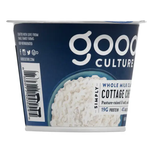 Good Culture Cottage Cheese, Whole Milk Classic, 4% ...