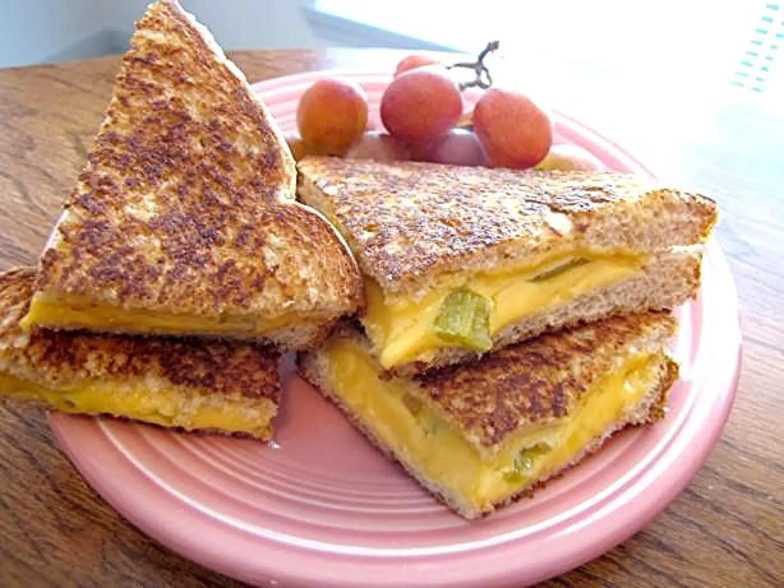 Green Chili Grilled Cheese, Diabetic Version