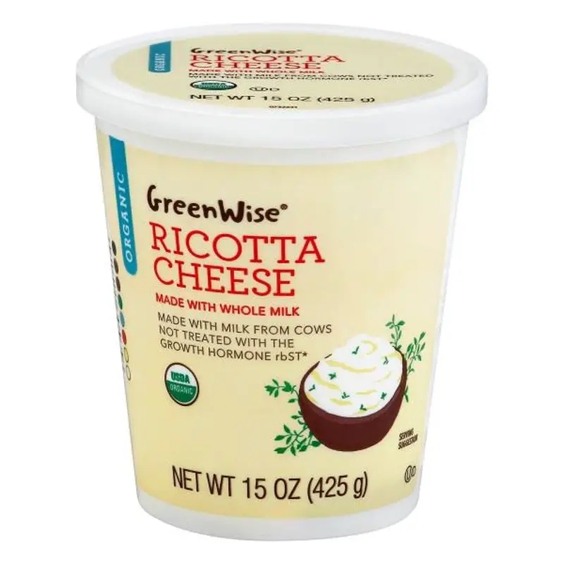 GreenWise Cheese, Organic, Ricotta (15 oz) from Publix