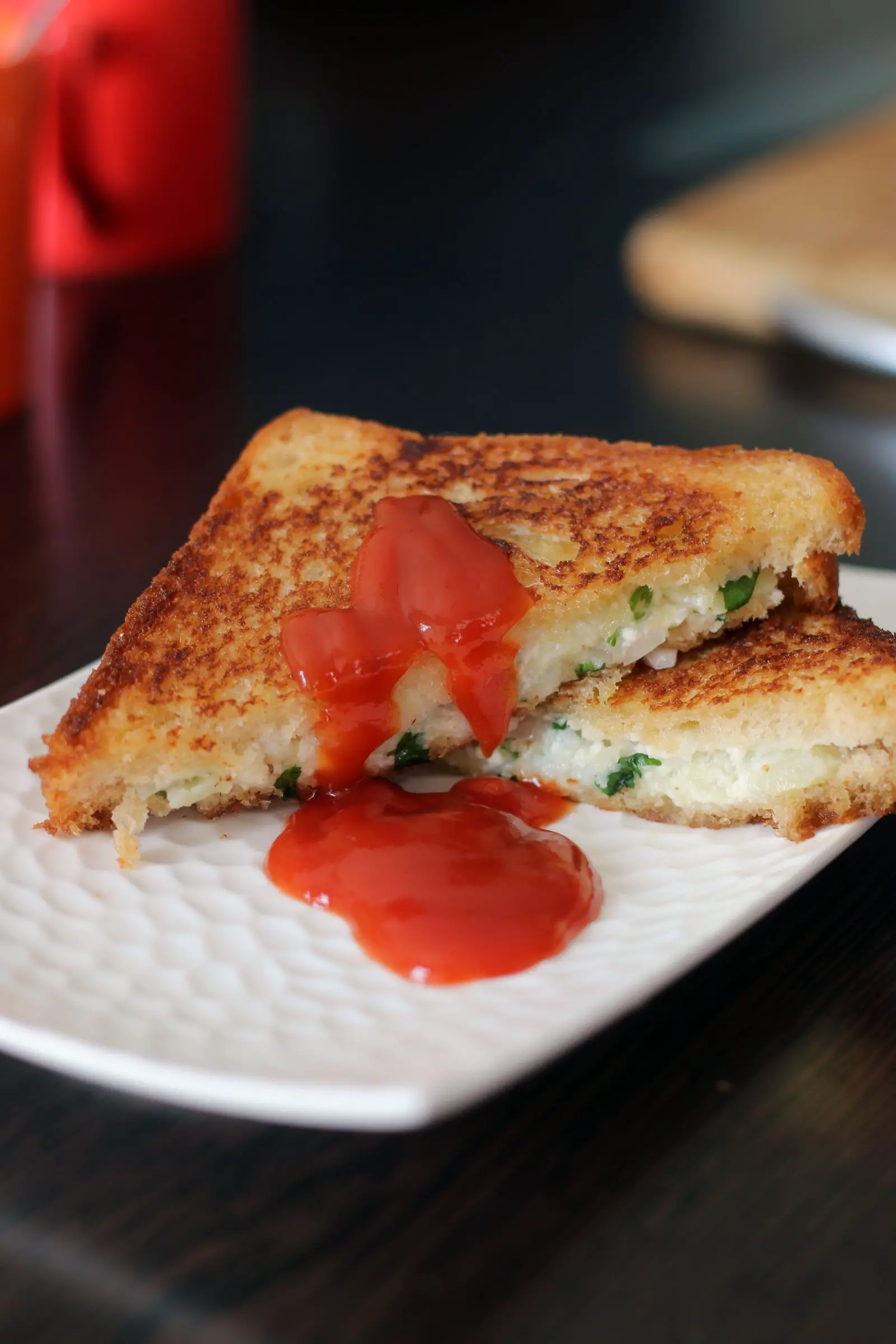 Grilled Cheese Sandwich Recipe With Paneer &  Potato