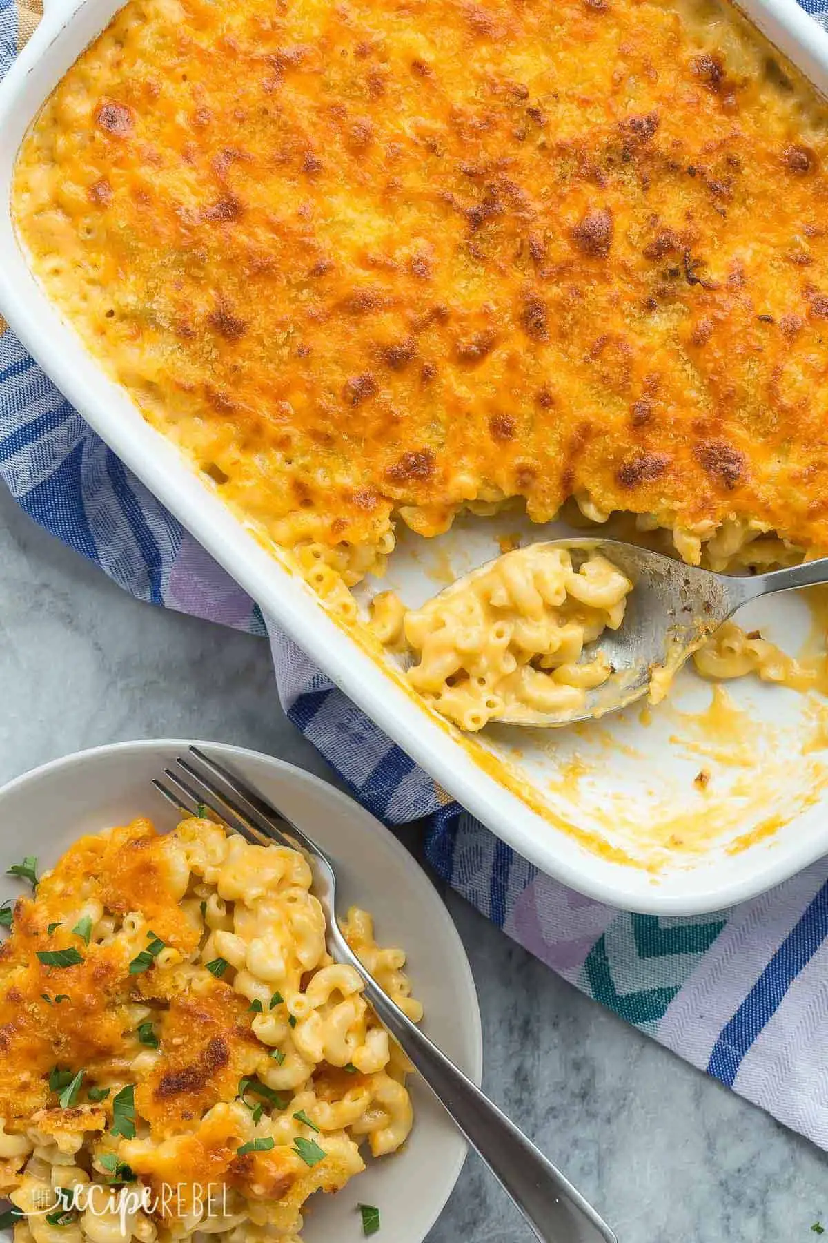Healthier Baked Mac and Cheese {VIDEO}