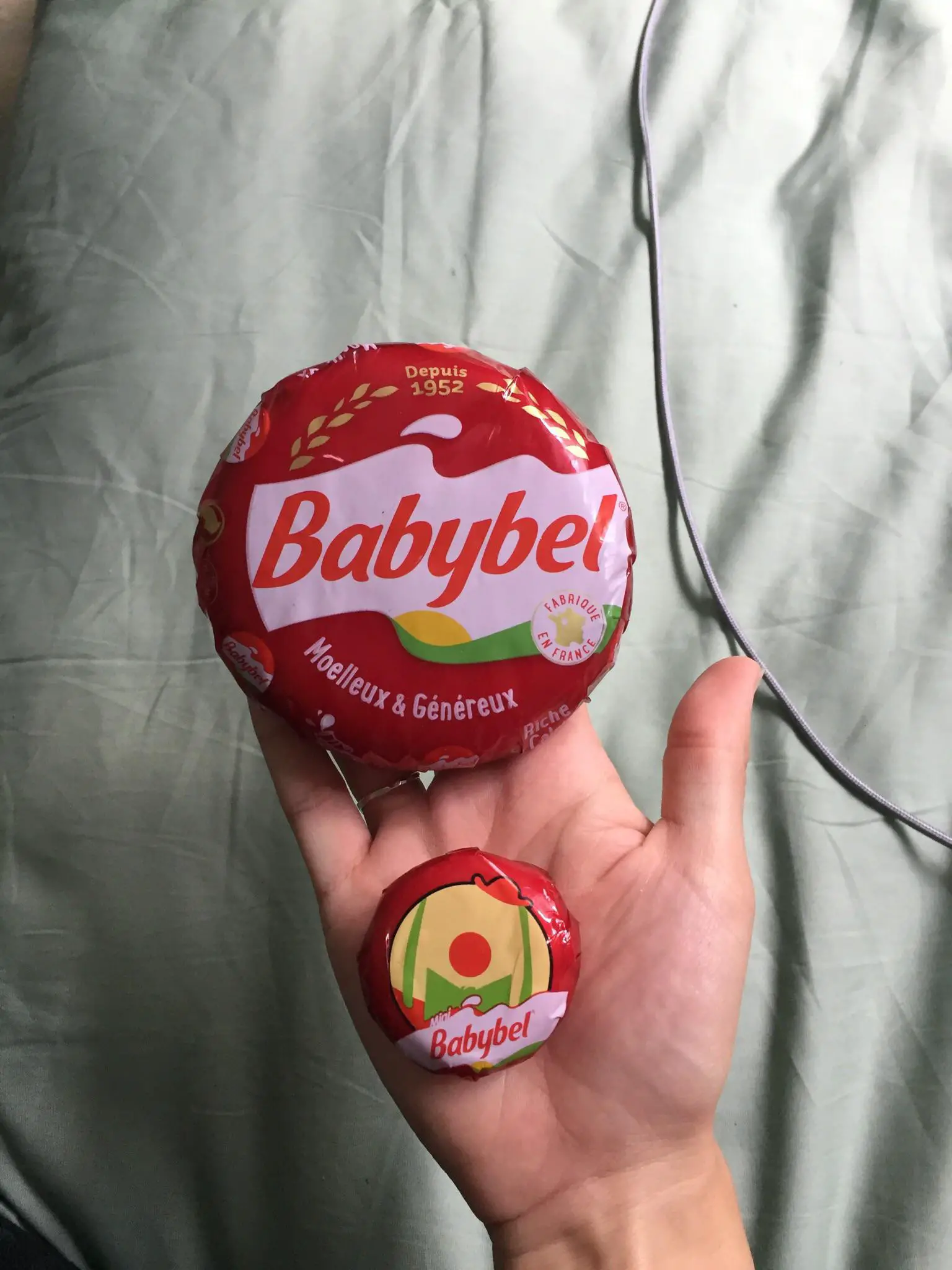 In France you can buy giant Babybel cheese (normal one on ...