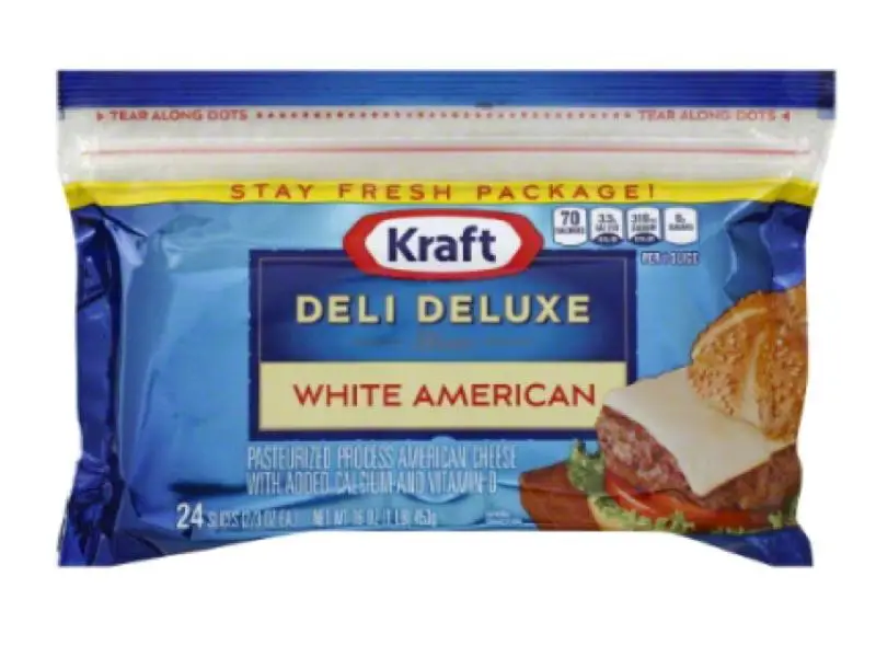 Kraft American Cheese Nutrition Label