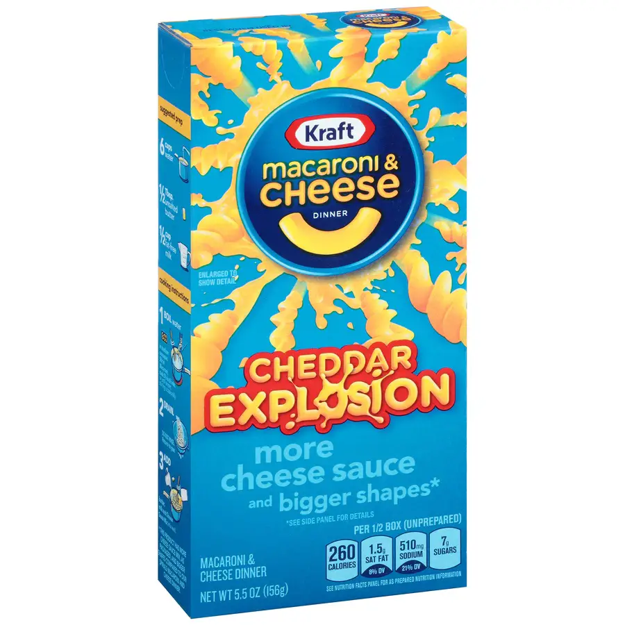 Kraft Cheddar Explosion Macaroni &  Cheese Dinner 5.5 oz