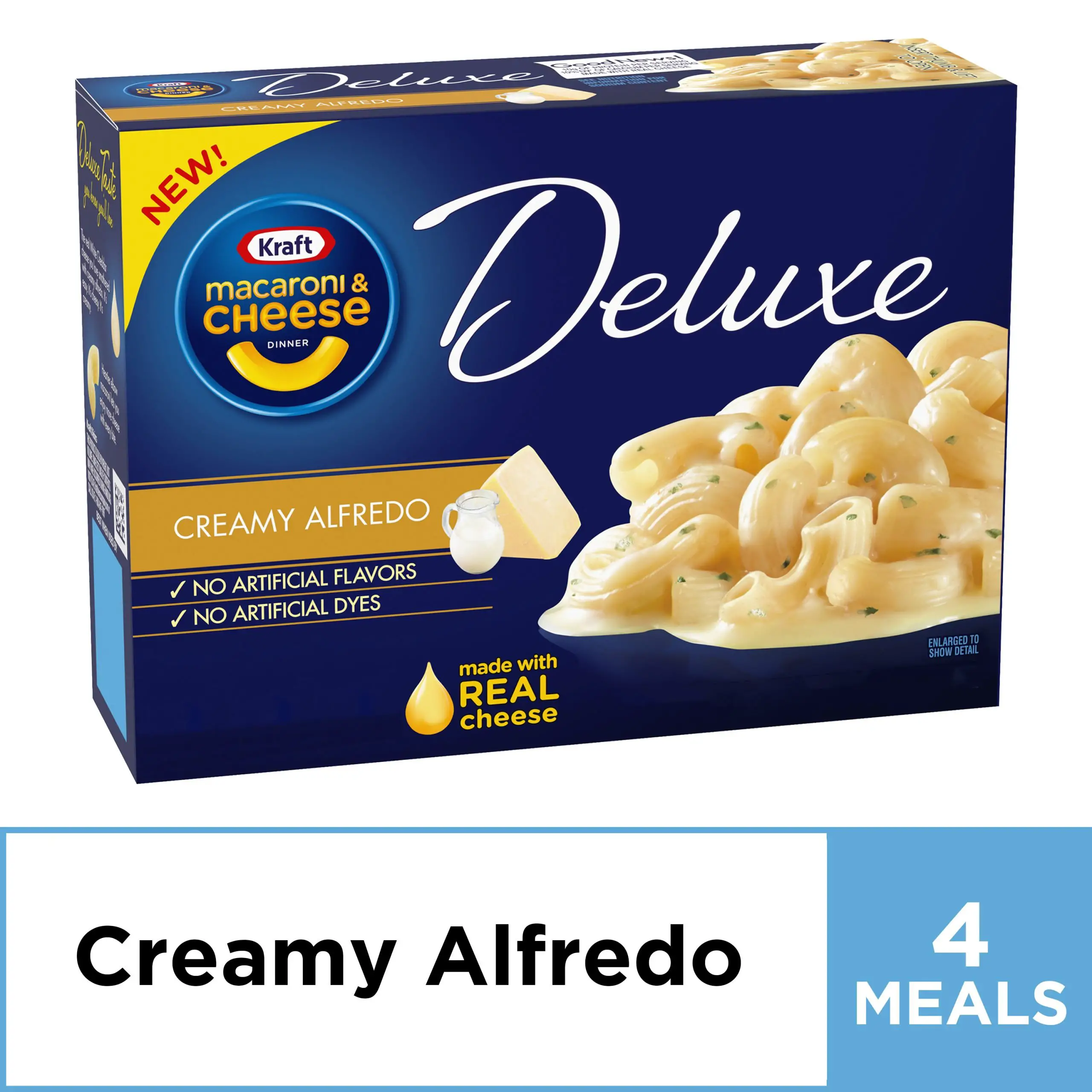 Kraft Deluxe Creamy Alfredo Macaroni &  Cheese Dinner, 12 ...