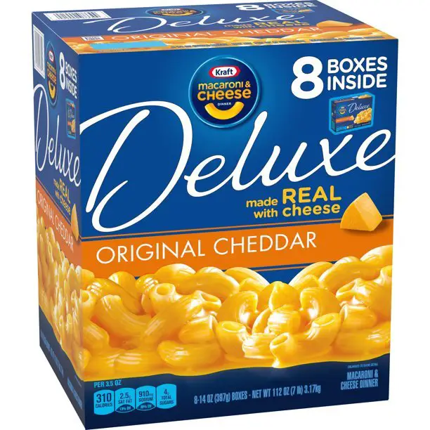 Kraft Deluxe Original Cheddar Mac and Cheese Dinner, 8 ct ...