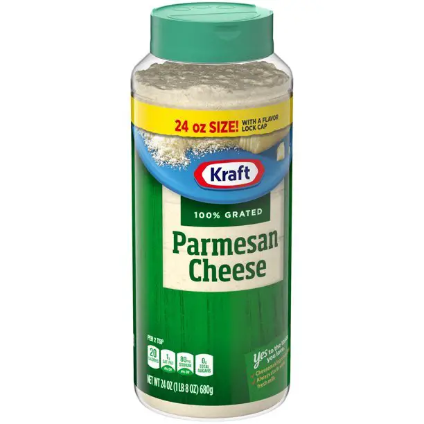 Kraft Grated Cheese, Parmesan Cheese, 24 oz Jar