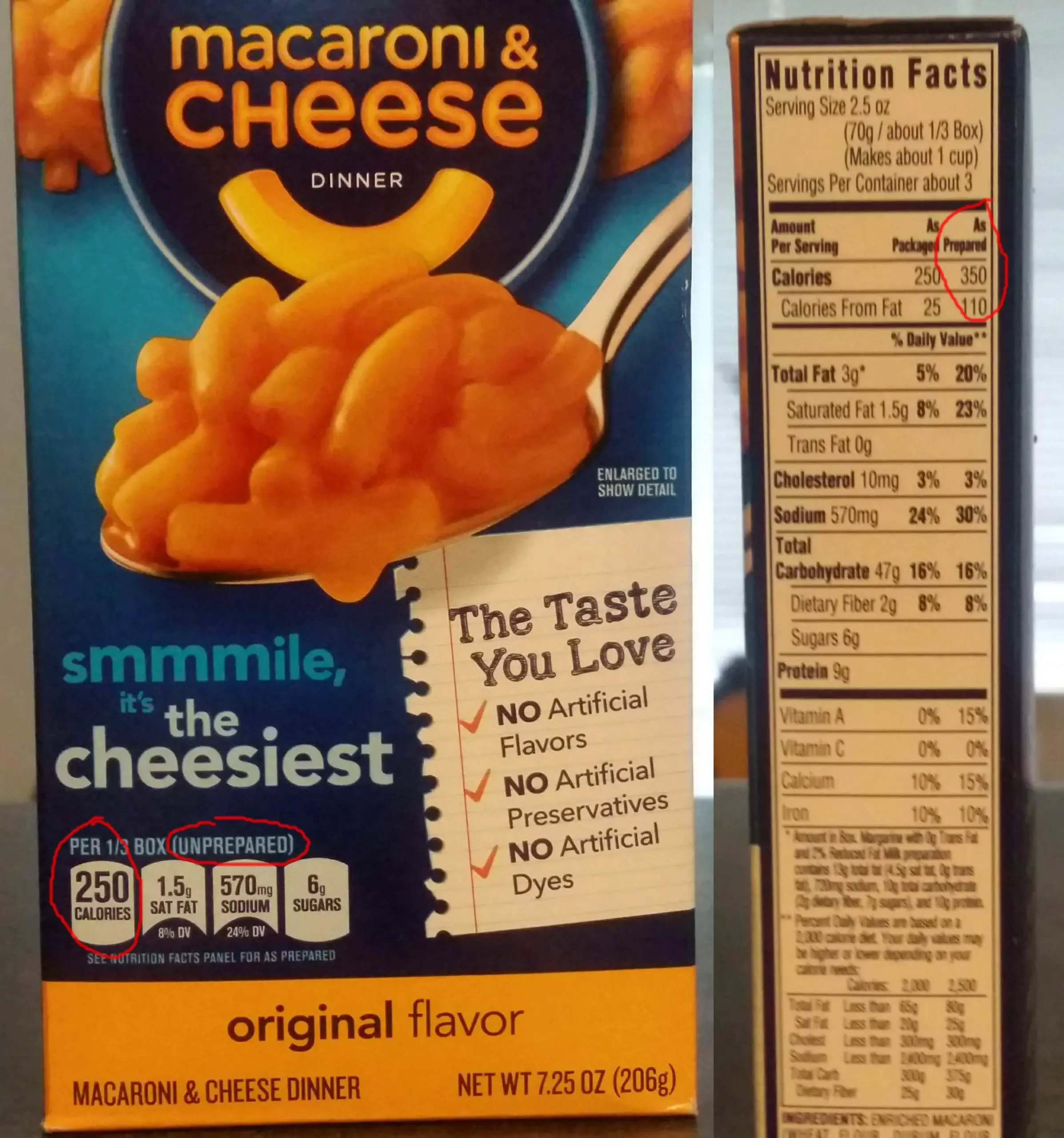 Kraft Mac And Cheese Nutrition Facts