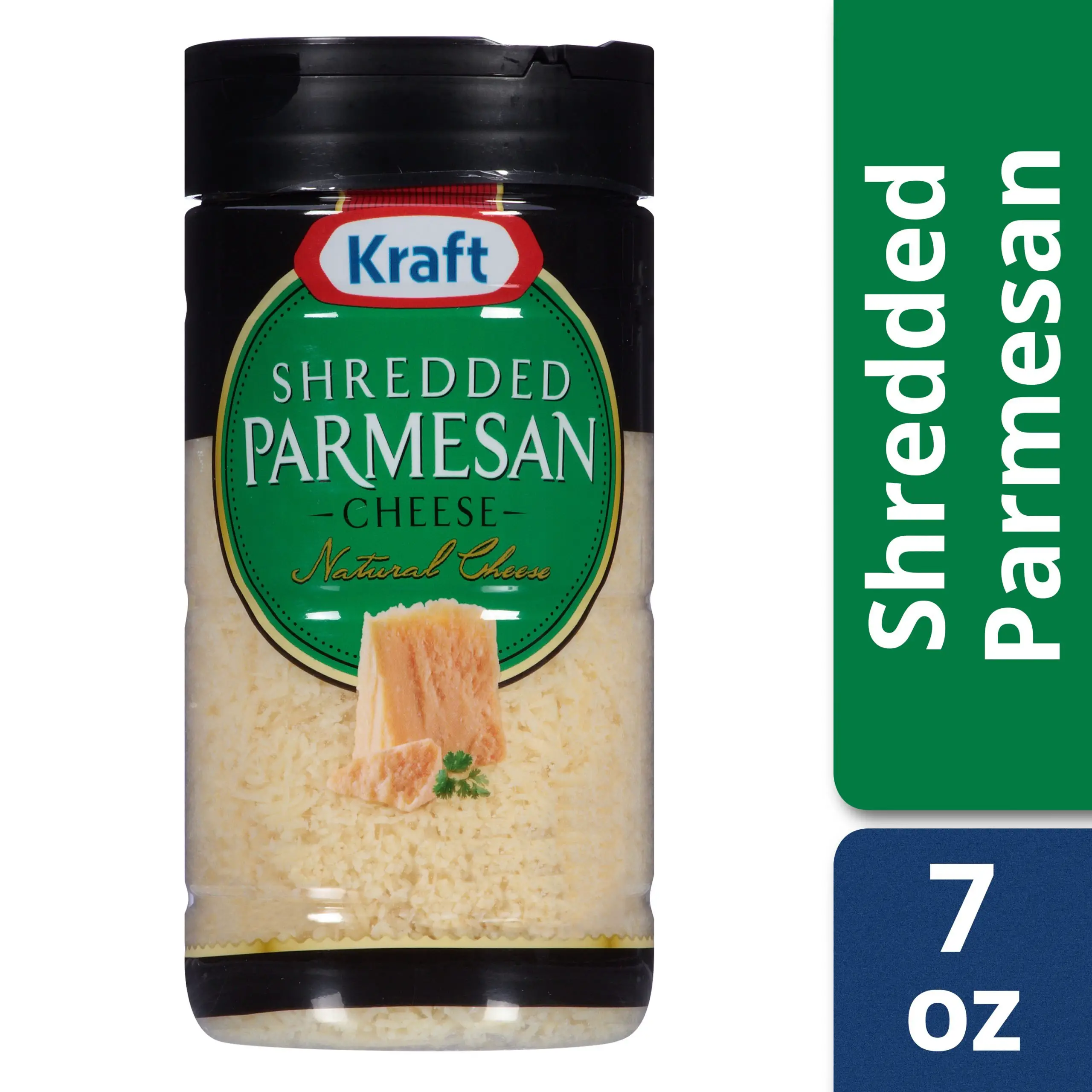Kraft Shredded Parmesan Cheese, 7 oz Jar