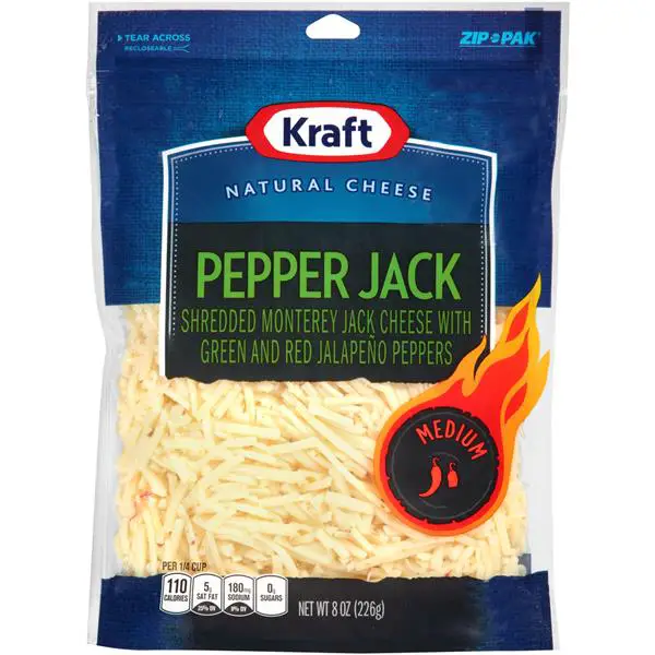 Kraft Shredded Pepper Jack Cheese