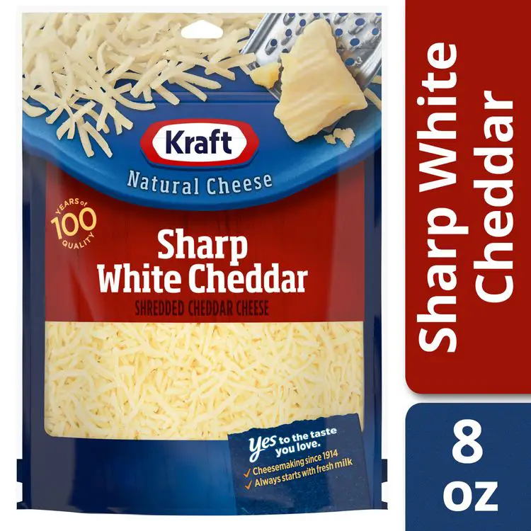 Kraft Shredded Sharp White Cheddar Cheese, 8 oz Bag Reviews 2020