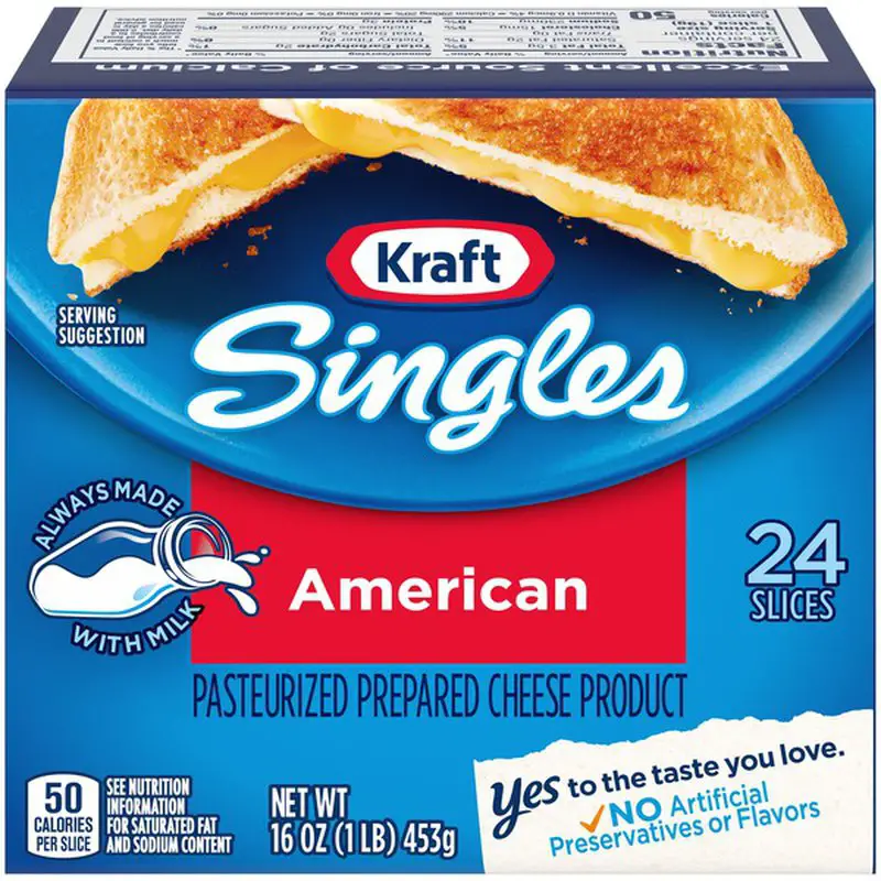 Kraft Singles American Cheese Slices (24 ct) from Lucky Supermarkets ...