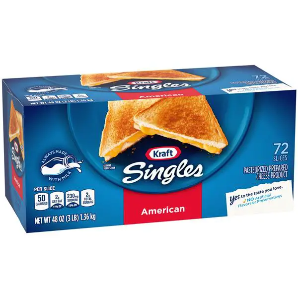 Kraft Singles American Cheese Slices 72Ct