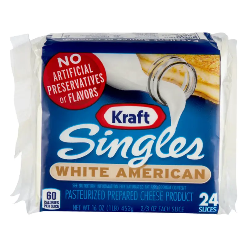 Kraft Singles White American Cheese Slices (16 oz) from ...