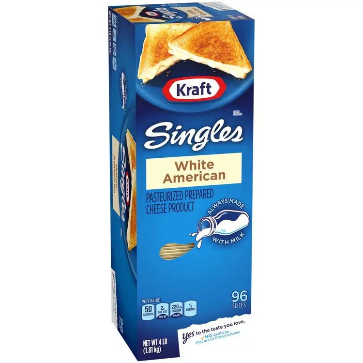 Kraft Singles White American Cheese Slices, 4lb (96 slices) Reviews 2020